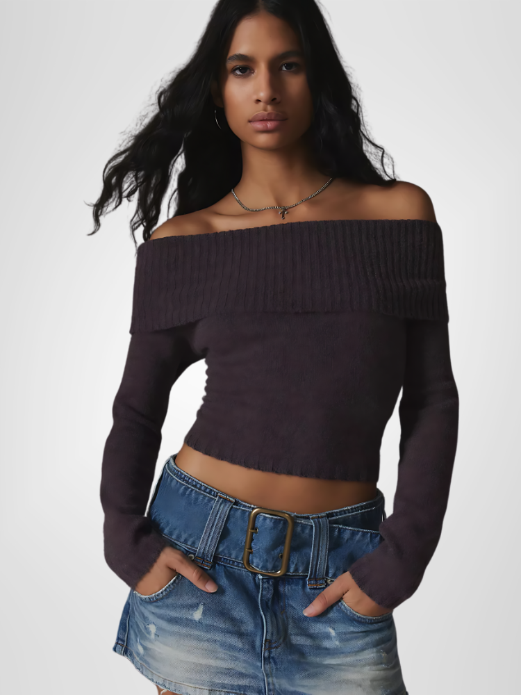 Off-Shoulder Sweater